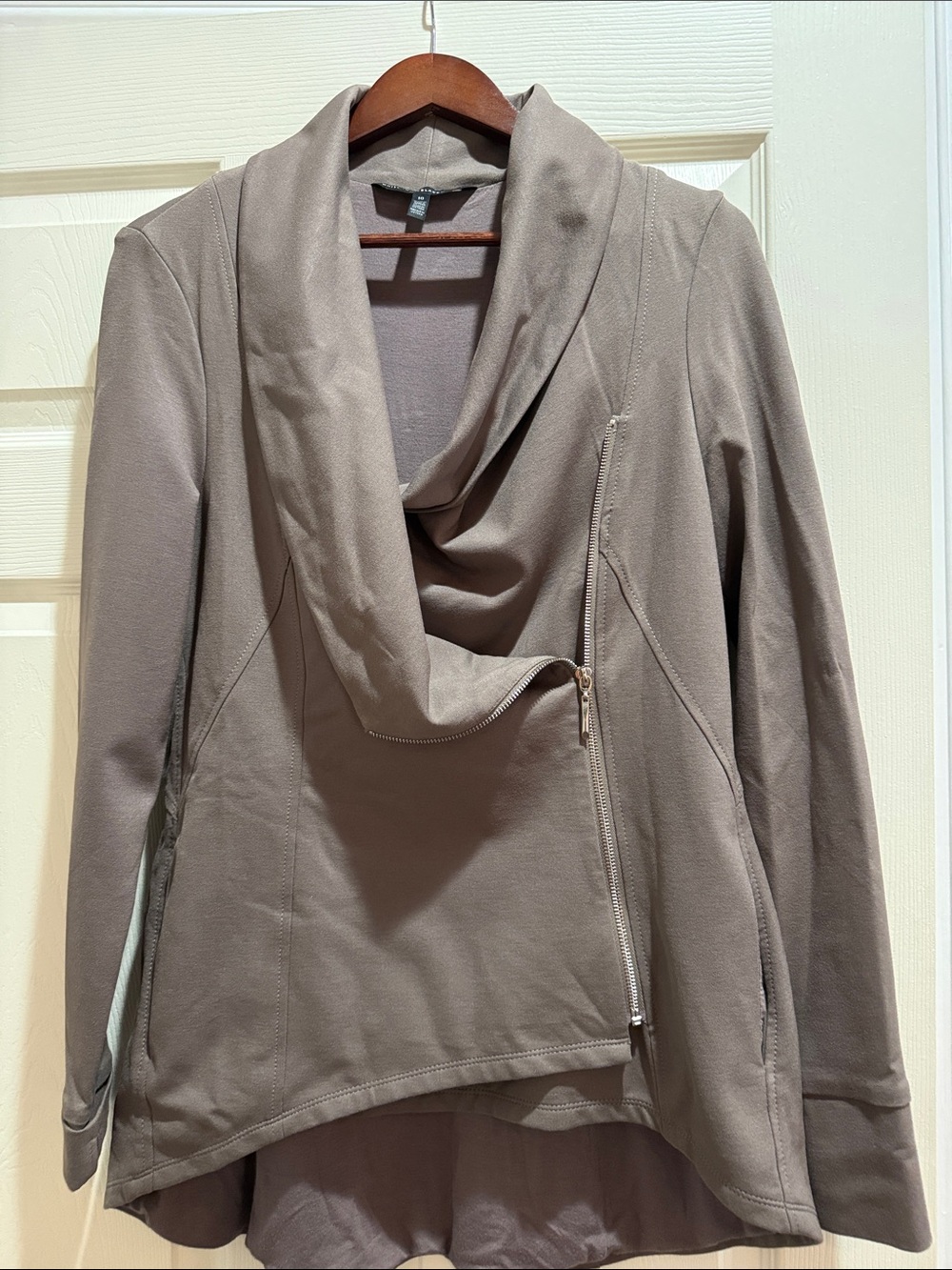 White House Black Market Taupe Knit Jacket
